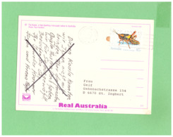 1991 AUSTRALIA THE KOALA AIR MAIL POSTCARD WITH 1 STAMP TO GERMANY - Storia Postale