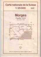 Morges - St Prex - Aubonne - Vaud - Suisse 1:25000 1968 - Cartes Topographiques