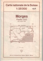 Morges - St Prex - Aubonne - Vaud - Suisse 1:25000 1968 - Carte Topografiche