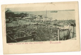 S7704  - Paramaribo - Ruine - Brand 26 Jan. 1899 - Surinam