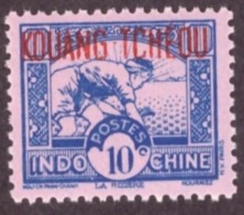 Kouang-Tchéou  1937 -1941 Indochinese Postage Stamps Overprinted "KOUANG-TCHÈOU" 10c  Rose Paper # MNH # - Nuevos