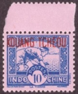 Kouang-Tchéou  1937 -1941 Indochinese Postage Stamps Overprinted "KOUANG-TCHÈOU" 10c  Rose Paper # MNH # - Nuevos