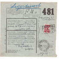 29/915 -- MALINES-TERNEUZEN - Colis Militaire PREMIER JOUR - Timbre Coupé En Deux - Cachet De Gare BORNHEM 2 IX 1939 - Otros & Sin Clasificación