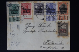 DEUTSCHE REICH RUMANIEN COVER MVR MISCHFRANKERUNG GEPRUFT - Besetzungen 1914-18