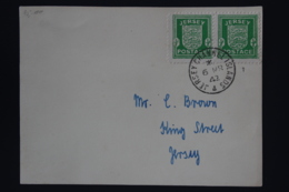UK/ Jersey  Cover   SG 1 Pair   1942 - Jersey