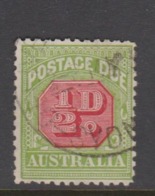 Australia D 105 1931-37 Postage Due Half Penny Carmine And Yellow Green,used, - Portomarken