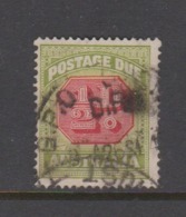 Australia D 112 1938 Postage Due Half Penny  Carmine And  Green,used - Postage Due