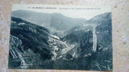 CPA. De MOREZ à MORBIER - LA LIGNE ET LES VIADUCS DU CHEMIN DE FER - Timbre Pasteur écrite - Kunstbauten