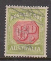 Australia D 117 1938 Postage Due 6 D,  Carmine And  Green,used - Portomarken