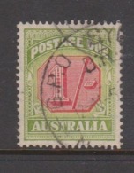 Australia D 118 1938 Postage Due 1 Shilling,  Carmine And  Green,used, - Segnatasse