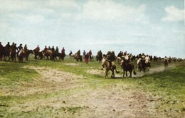 Mongolia China, Native Horse Riders In The Steppe (1945) Postcard - Mongolei