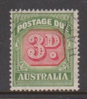 Australia D 122 1946-57 Postage Due ,3d ,carmine And  Green,used, - Strafport