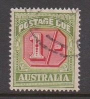 Australia D 128 1946-57 Postage Due ,one Shilling ,carmine And  Green,used - Segnatasse