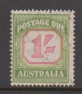 Australia D 129 1953-60 Postage Due ,1 Shilling ,carmine And  Yellow Green,used - Impuestos