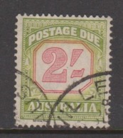 Australia D 130 1953-60 Postage Due ,2 Shilling ,carmine And  Yellow Green,used - Strafport