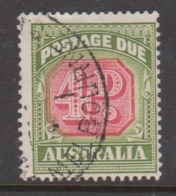 Australia D 136 1958-60 Postage Due ,4d ,carmine And   Green,no Watermark,used, - Strafport