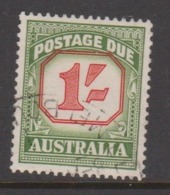Australia D 140a 1958-60 Postage Due ,One Shilling ,carmine And   Green,no Watermark,used, - Port Dû (Taxe)
