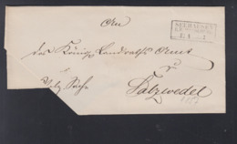 Falthülle 1857 Seehausen Nach Salzwedel - Brieven En Documenten