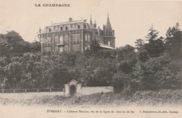 EPERNAY - Château Mercier, Vu De La Ligne De Chemin De Fer - Epernay