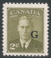 Canada. 1950 KGVI. Official. 2c MH. SG O180 - Aufdrucksausgaben