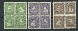 Dänemark 131/142 Viererblock * - Unused Stamps