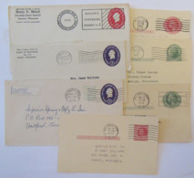 Etats-Unis / USA - Lot De 7 Entiers Postaux Tous Différents, Enveloppes Et Cartes - Années 1950 - 1941-60