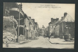 Guerre Mondiale 1914/18 - 5 Saint Quentin - Rue Emile Zola   - Obe3372 - Guerre 1914-18