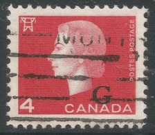 Canada. 1963 QEII. Official. 4c Used. SG O210 - Overprinted