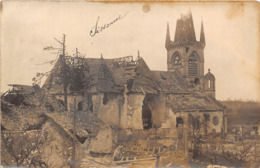 02-SISSONNE- CARTE-PHOTO- L'EGLISE - Sissonne