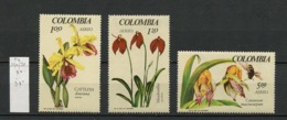 Colombie - Kolumbien - Colombia Poste Aérienne 1967 Y&T N°PA470 à 472 - Michel N°F1103 à 1105 *** - Expo D'orchidées - Kolumbien