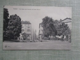 CPA ITALIE TORINO VIA ROMA DAI GIARDINI DI PORTA NUOVA - Stazione Porta Nuova