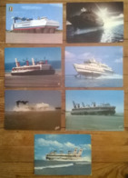 Lot De 7 Cartes Postales / AEROGLISSEURS - Hovercrafts