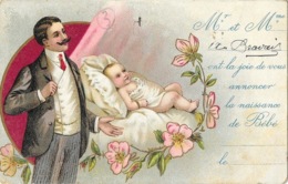 Faire-Part - Mr Et Mme Ont La Joie De Vous Annoncer La Naissance De Bébé - Carte J.C. Paris N° 1205 - Naissance