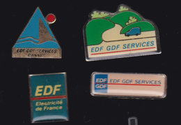 59915-lot De 4   Pin's.EDF-GDF. - EDF GDF
