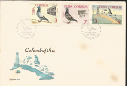 V) 1966 CARIBBEAN, BREEDING MESSENGER PIGEONS, COOPS, BREEDER TENDING COOPS, BARACOA TO HAVANA CHAMPIONSHIP FLIGHT, WITH - Briefe U. Dokumente