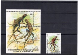 Uzbekistan 1999 .Reptiles.1v. + S/S . Michel # 211+ BL. 22 - Ouzbékistan
