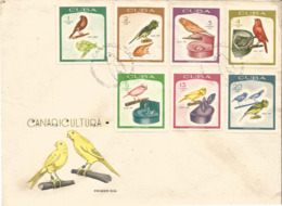 V) 1968 CARIBBEAN, CANARIES AND BREEDING CYCLES, MULTIPLE STAMPS, OVERPRINT IN BLACK, WITH SLOGAN CANCELATION IN BLACK, - Cartas & Documentos