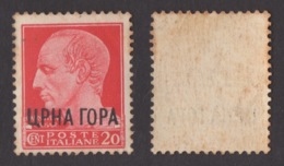 OCCUPAZIONE MONTENEGRO !!! 1941 20 CT. IMPERIALE SOPRASTAMPATO !!! 18 - Montenegro