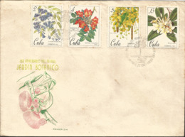 V) 1967 CARIBBEAN, BOTANICAL GARDENS, SEQUICENTENNIAL, JACARANDA FILICIFOLIA, PLUMIERIA ALBA, WITH SLOGAN CANCELATION IN - Covers & Documents