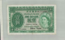 BILLET DE BANQUE   GOVERNMENT OF  HONGKONG 1  Dollar  1st JULY 1959 -sept  2019  Alb Bil - Hongkong