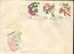 V) 1967 CARIBBEAN, BOTANICAL GARDENS, SEQUICENTENNIAL, EUGENIA MALACCENCIS, ERYTHRINA POEPPIGIANA, WITH SLOGAN CANCELATI - Cartas & Documentos