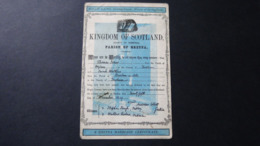 Great Britain - Scotland - 1904 - A Gretna Marriage Certificate - Look Scans - Dunbartonshire