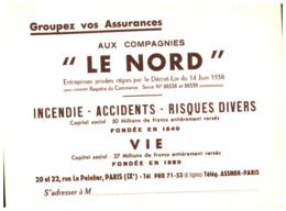 B&A L N/Buvard Banque & Assurance Le Nord  (Format 12  X 16)(N= 2) - Banque & Assurance