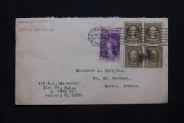 ETATS UNIS - Enveloppe De New York Pour La France En 1935, Affranchissement Plaisant - L 42246 - Marcofilia