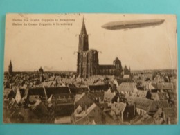 BALLON DU COMTE ZEPPELIN A STRASBOURG 1908 - Luchtschepen