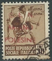 1945 EMISSIONI CLN ARIANO POLESINE USATO MONUMENTI DISTRUTTI 30 CENT - UR41-2 - Nationales Befreiungskomitee