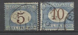 Italie    Taxe N°  16  Et 18    Oblitérés    B/TB     - Postage Due