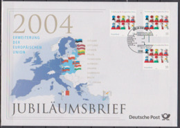 BRD FDC 2004 Nr.2400 Jubiläumsbrief  Erweiterung Der Europäischen Union ( Dg 116 )  Günstige Versandkosten - 2001-2010