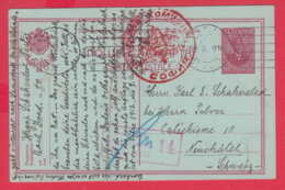 248216 / WW1 - 1916 - 10 St. -  Double Censorship Switzerland Suisse - SOFIA , Stationery Bulgaria Bulgarie - Krieg