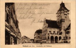 CPA AK Simbach Innstrasse Mit Rathaus GERMANY (892022) - Simbach